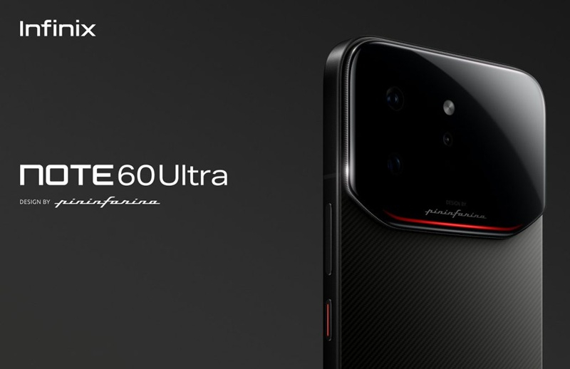 Інфінікс випустив новий смартфон Note 60 Ultra, розроблений у співпраці з Pininfarina.