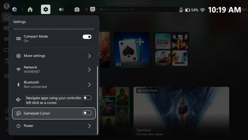Microsoft представила Gamepad Cursor – віртуальну мишу для портативних консолей під Windows