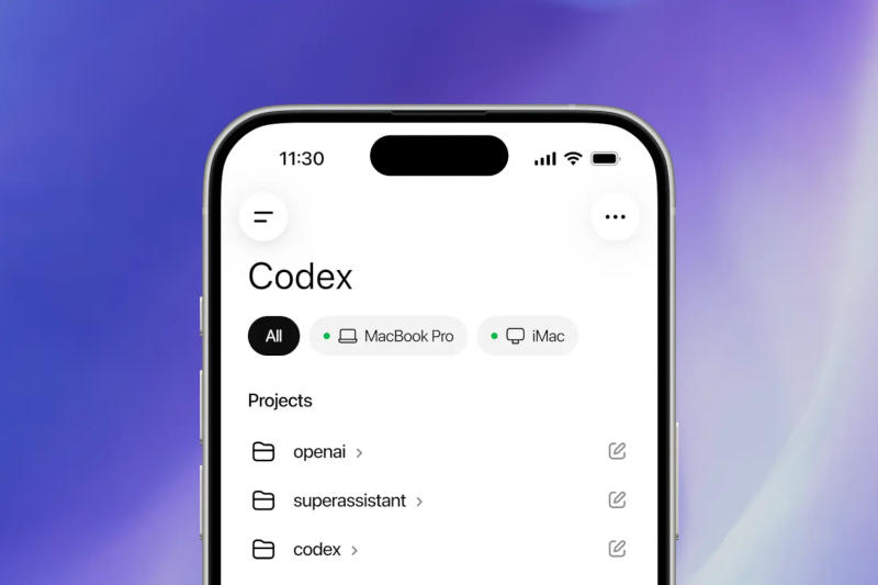 Тепер можна «вайбкодувати» у дорозі: в мобільній версії ChatGPT з’явився Codex