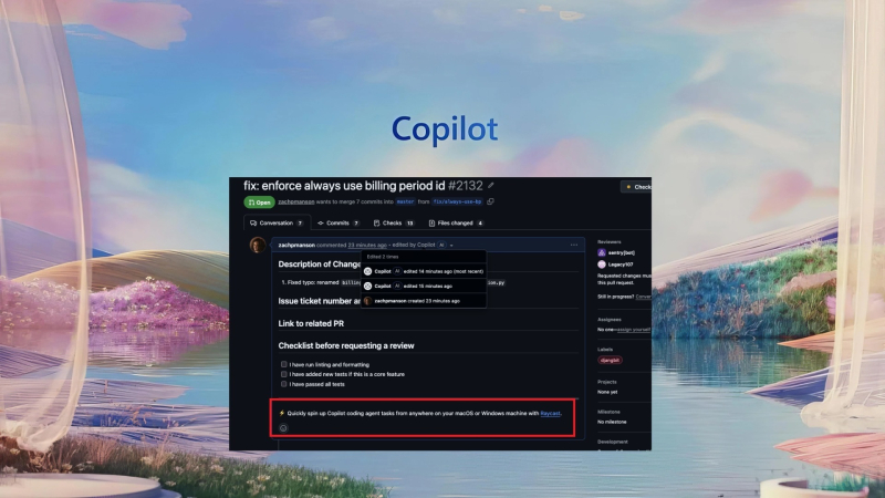 Майкрософт визнав, що згадка про Copilot у запитах щодо злиття на GitHub виникла випадково