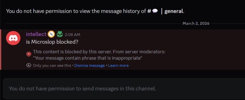 Microsoft тепер називають «Microslop» за спроби обійти бані у Discord