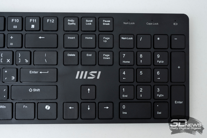 MSI FORGE K200 Wireless Combo – клавіатура та миша з тривалим часом роботи акумулятора