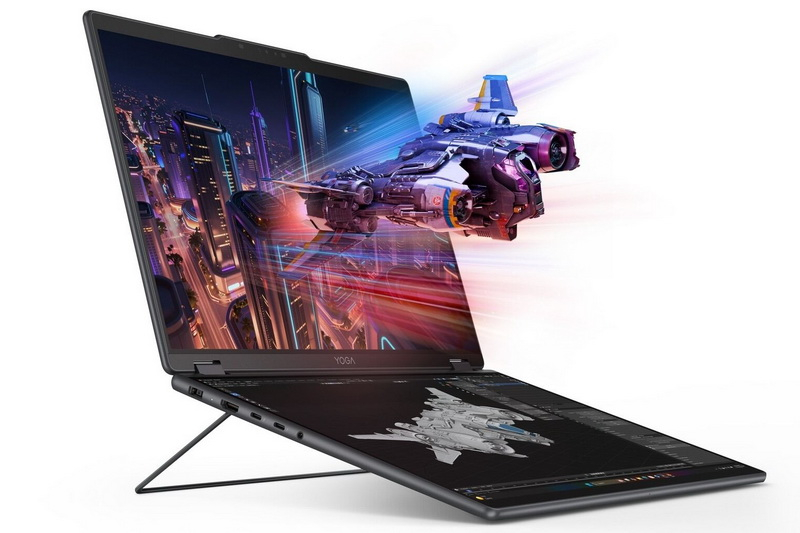 Леново випустив прототип ноутбука Yoga Book Pro 3D: подвійні екрани і тривимірне зображення без окулярів