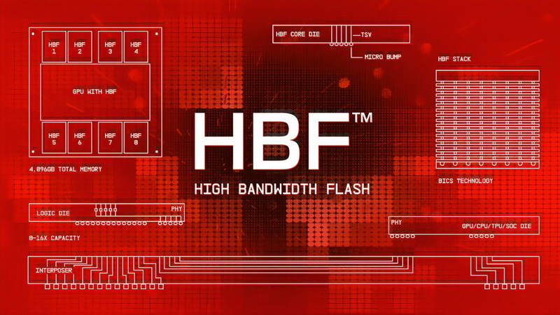 СК Хайнікс і СанДиск розпочали стандартизацію High‑Bandwidth Flash, проміжної пам’яті між HBM та SSD