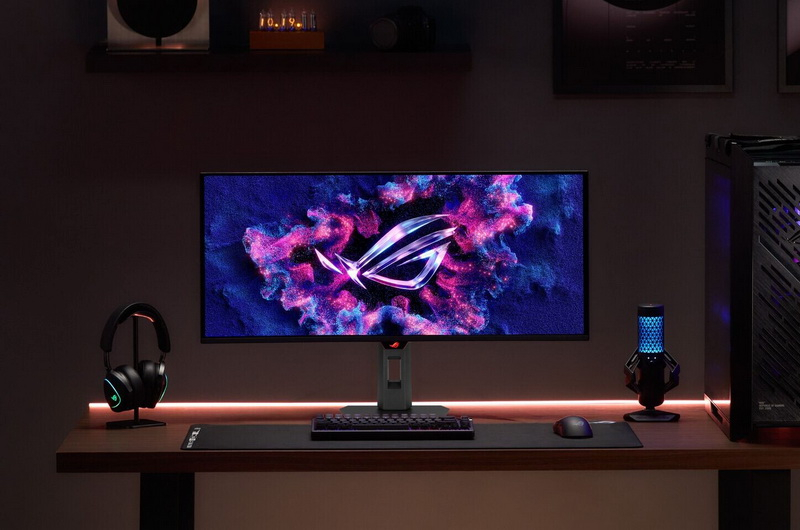 ASUS представила новий портативний сенсорний монітор ROG Strix XG129C (12,3”) та ігровий OLED‑монітор ROG Strix XG34WCDMS (34”)