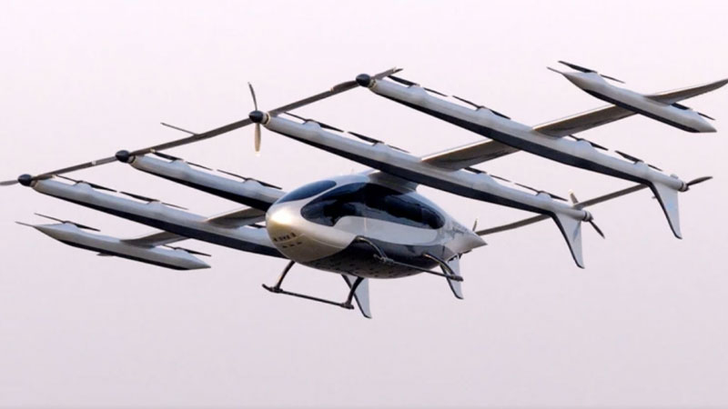 Китай підняв у повітря найвелику «літаючу маршруту машину» — eVTOL на 10 пасажирів з 28 мотором.