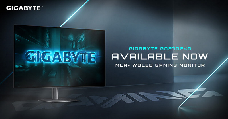 Gigabyte представила новий 27‑дюймовий ігровий WOLED‑монітор GO27Q24G з роздільною здатністю QHD та частотою оновлення 240 Гц
