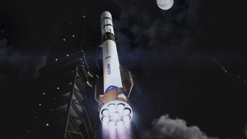 Блю Ориджин планує запускати щорічно 100 важких ракет New Гленн, щоб перевершити SpaceX.