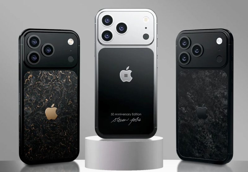 Кавіар випустив ексклюзивний iPhone 17 до 50-річчя Apple, навіть з «водолазкою» Стівом Джобсом у комплекті.